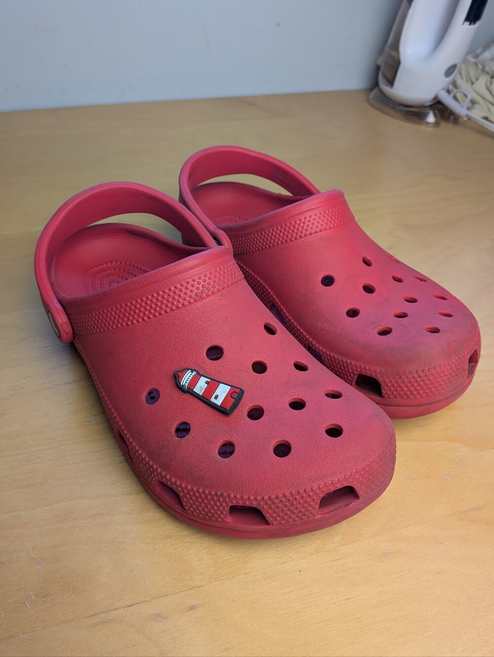 CROCS Classic Women Size 9 Or Men Size 7 Red Color